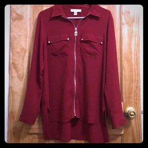 Michael Kors Blouse with front zipper
